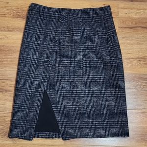 Tweed Pencil Skirt with front Slit